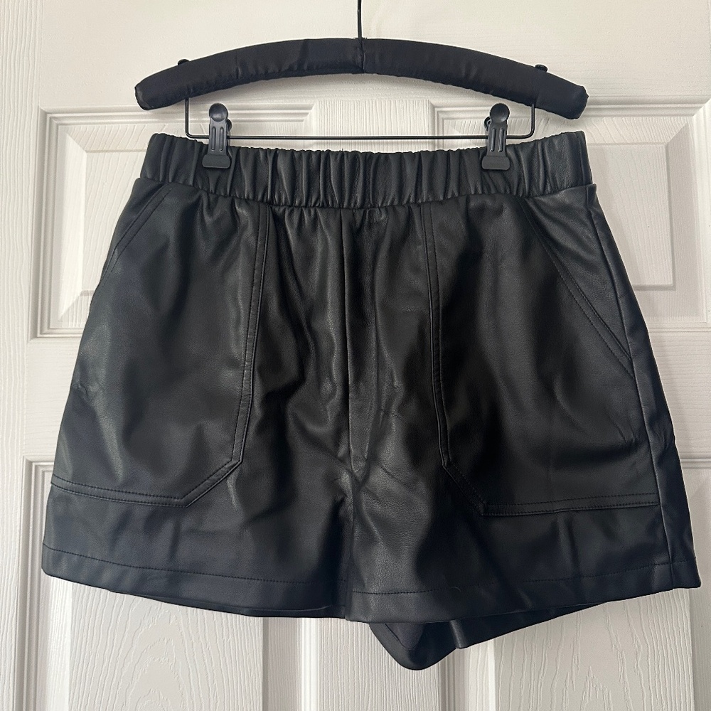Steve Madden Faux Leather Shorts